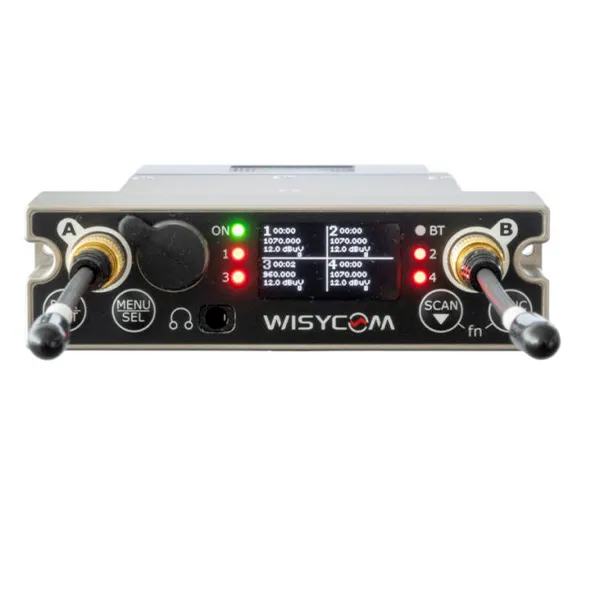 Wisycom MCR54 quadruple récepteur HF portable 470-800
