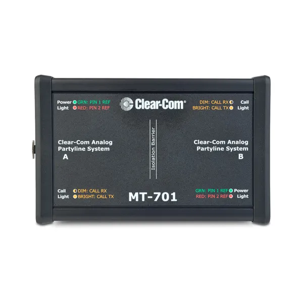 Fréquence Intercoms Clear-Com MT701 boîtier 2-fils isolation