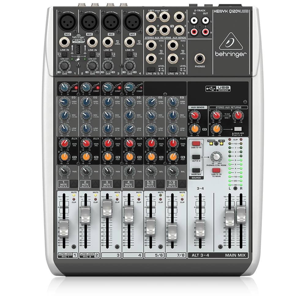 Behringer Xenyx Q802USB table mixage 8 voies USB