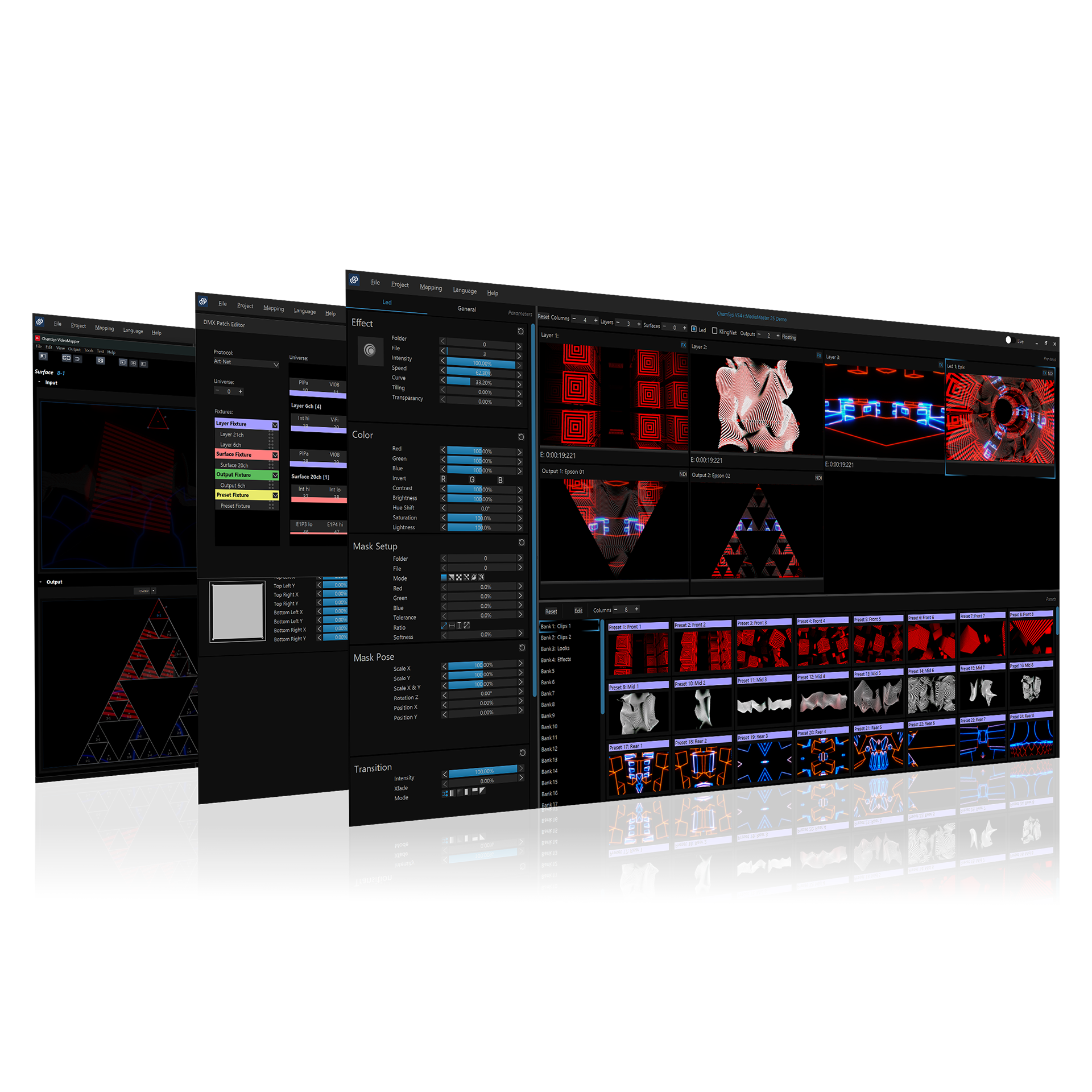 ChamSys MediaMaster Pro logiciel vidéo 48 layers 4 sorties