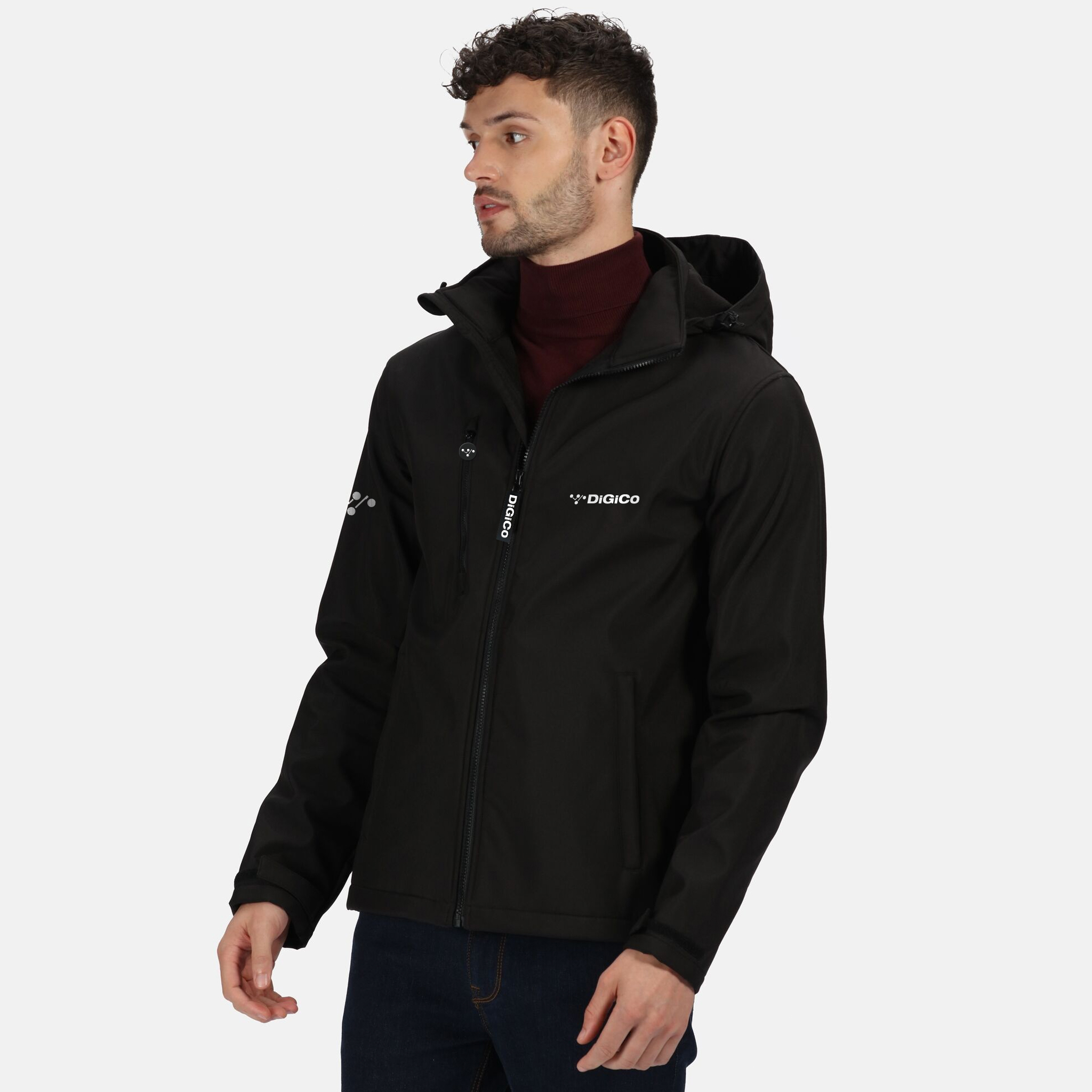 DiGiCo SD-Range Venturer veste softshell noire capuche S-XXL