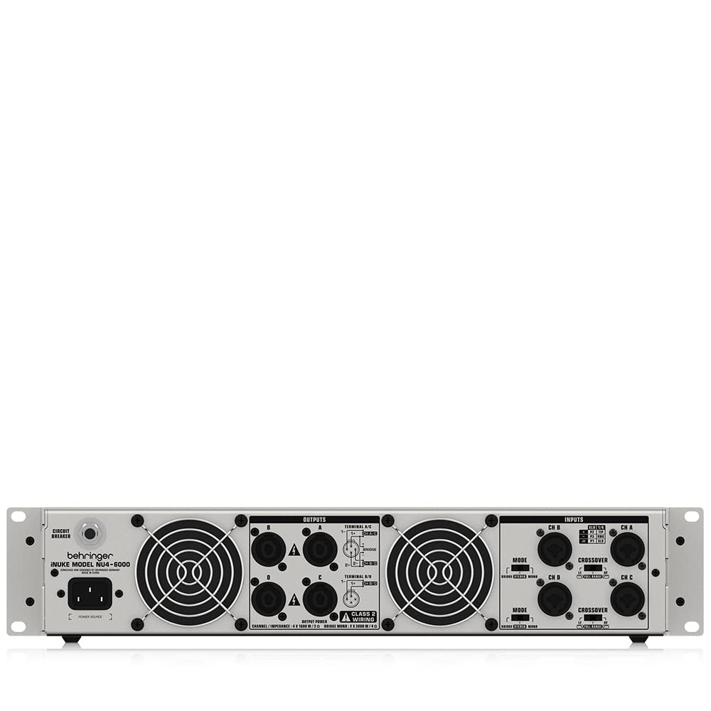 Behringer NU4-6000 iNUKE ampli sono 4 canaux 6000 W