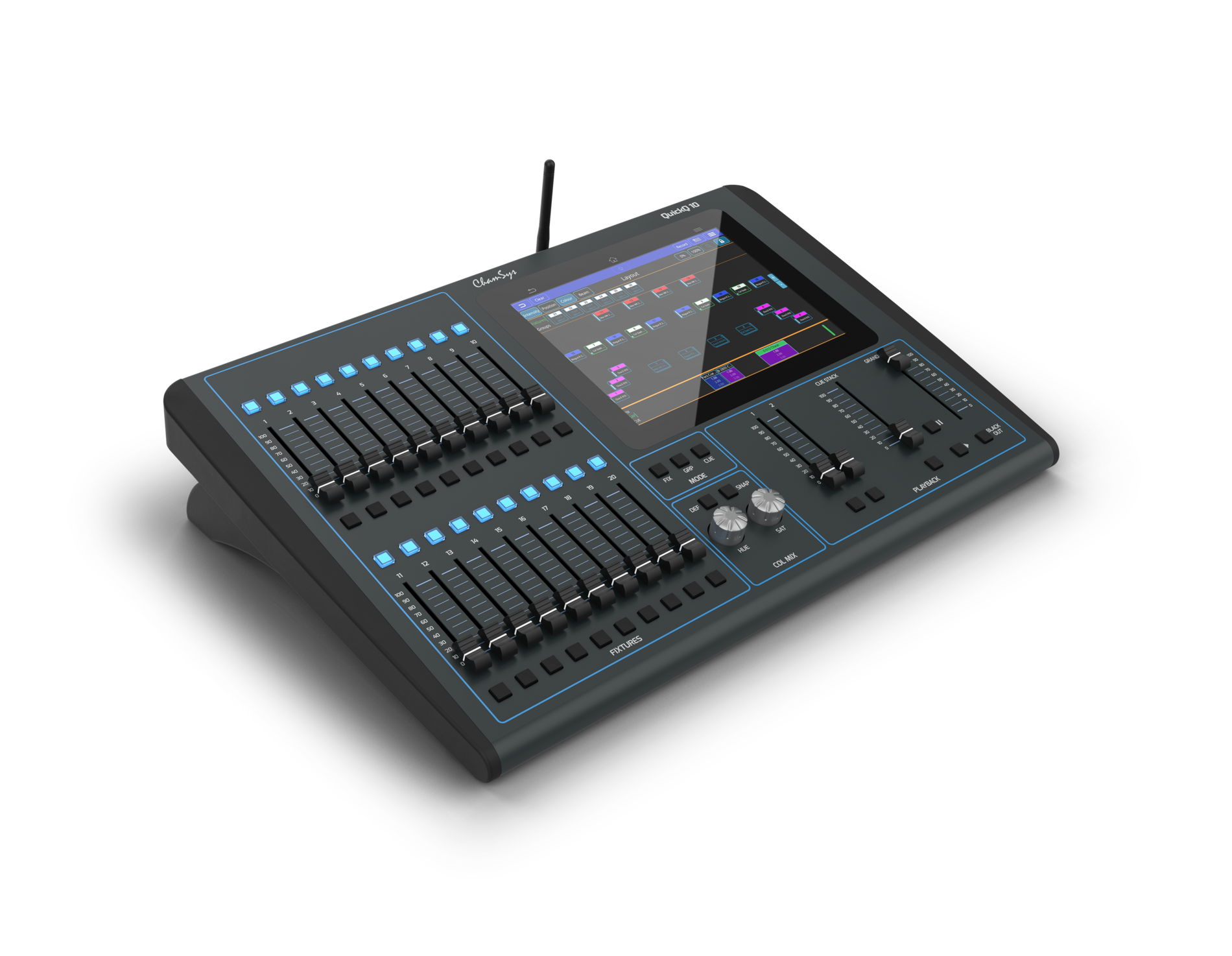 ChamSys QuickQ QuickQ10 console DMX tactile 9,7 pouces WiFi