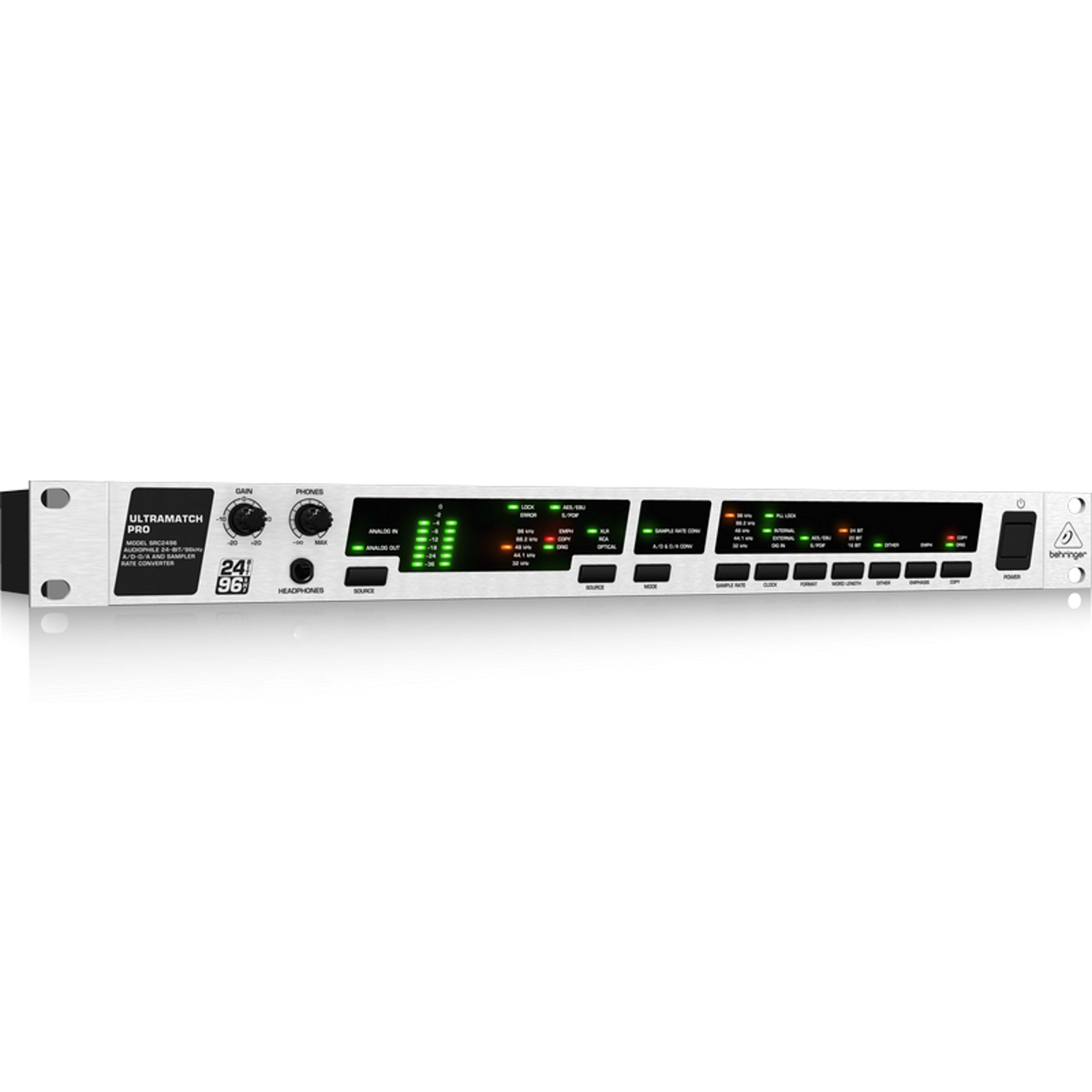 Behringer Ultramatch Pro SRC2496 convertisseur 24 bits/96 kHz