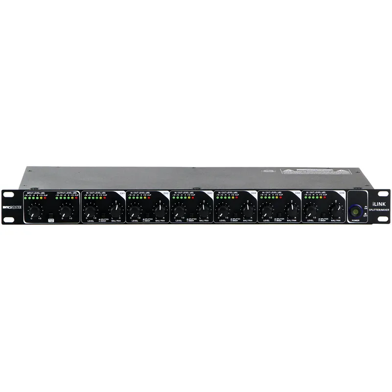 Invotone iLink mélangeur audio stéréo 6 entrées