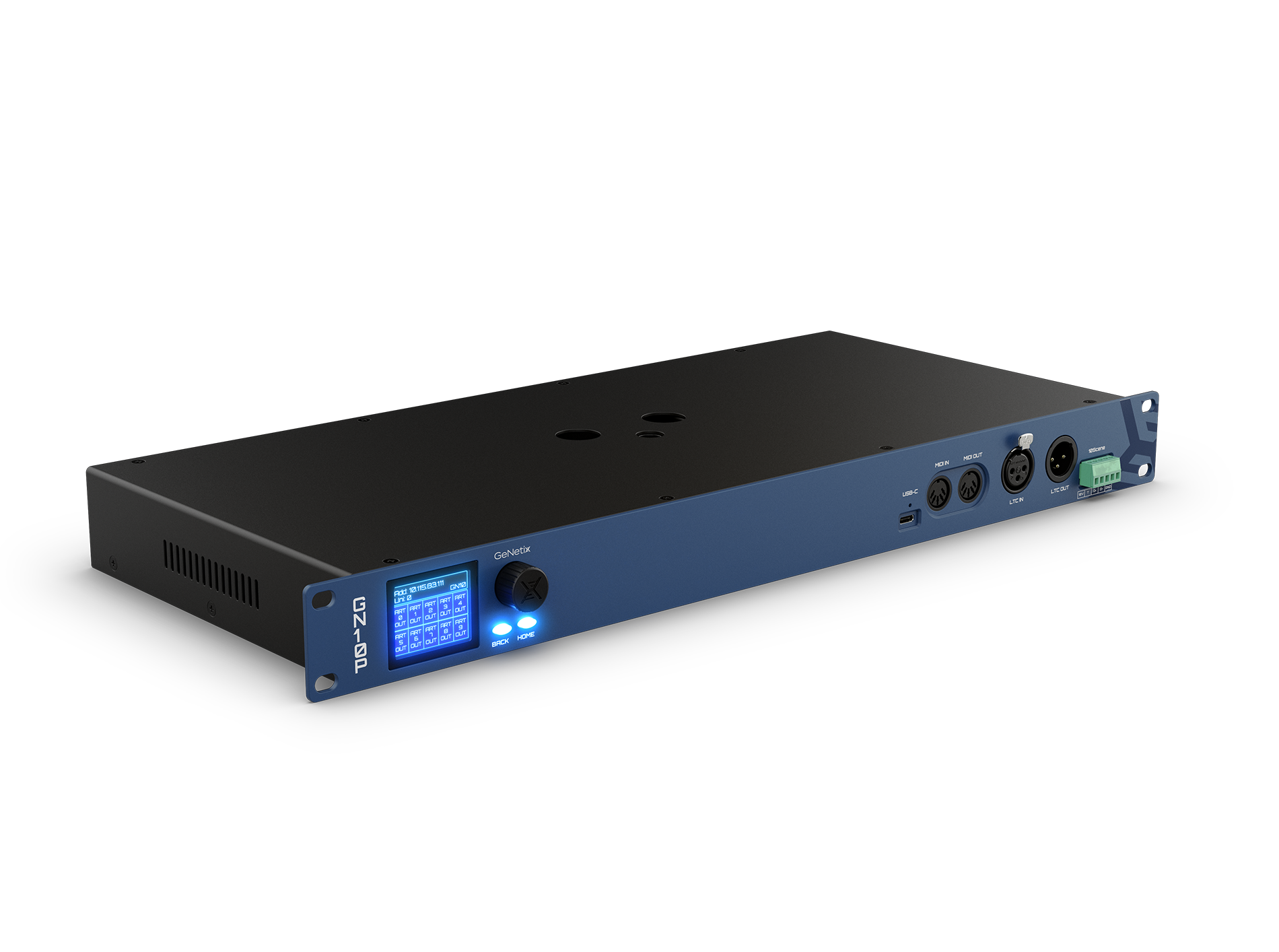 Chamsys GeNetix GN10P node DMX Phoenix PoE timecode MIDI
