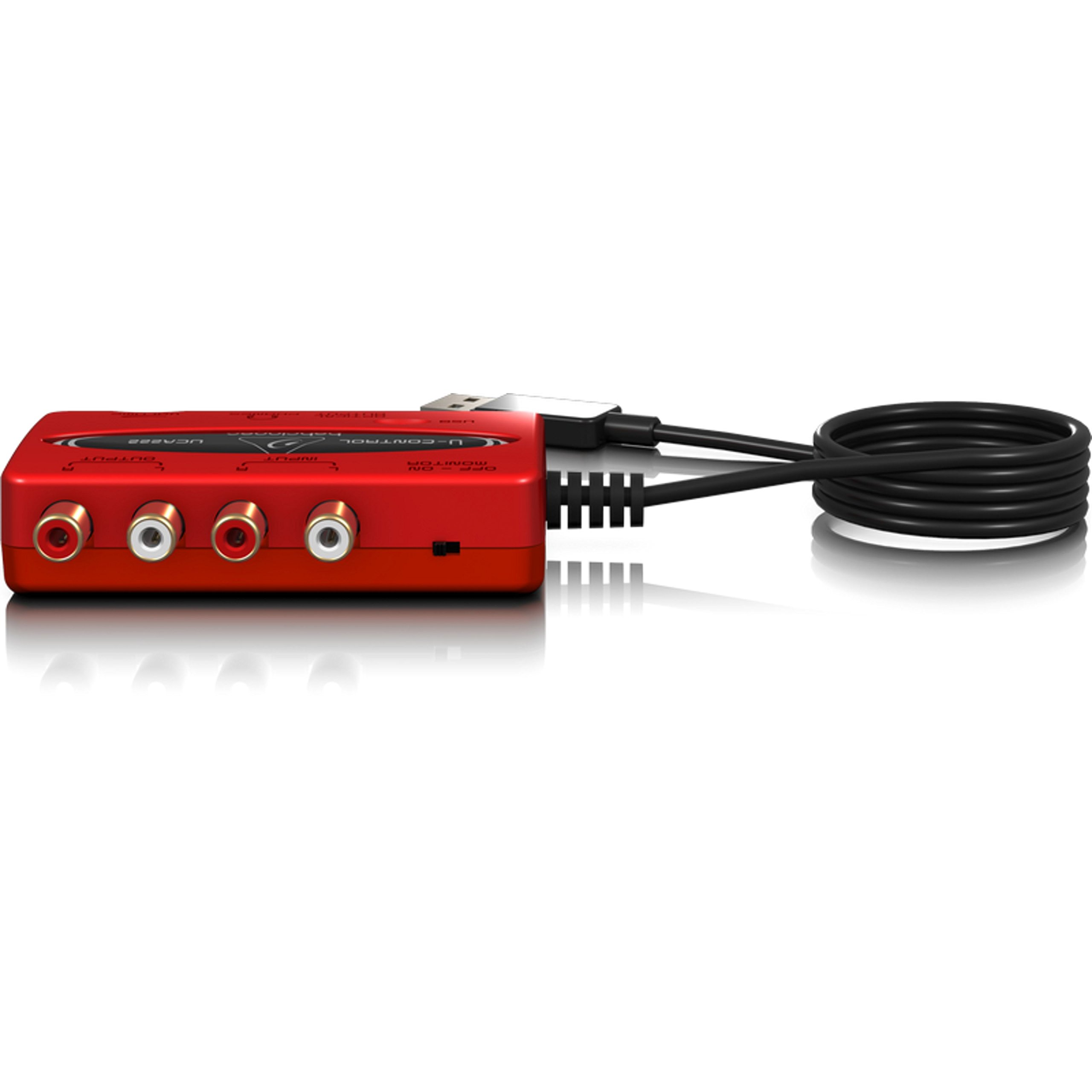 Behringer UCA222 interface audio USB RCA 48 kHz conversion