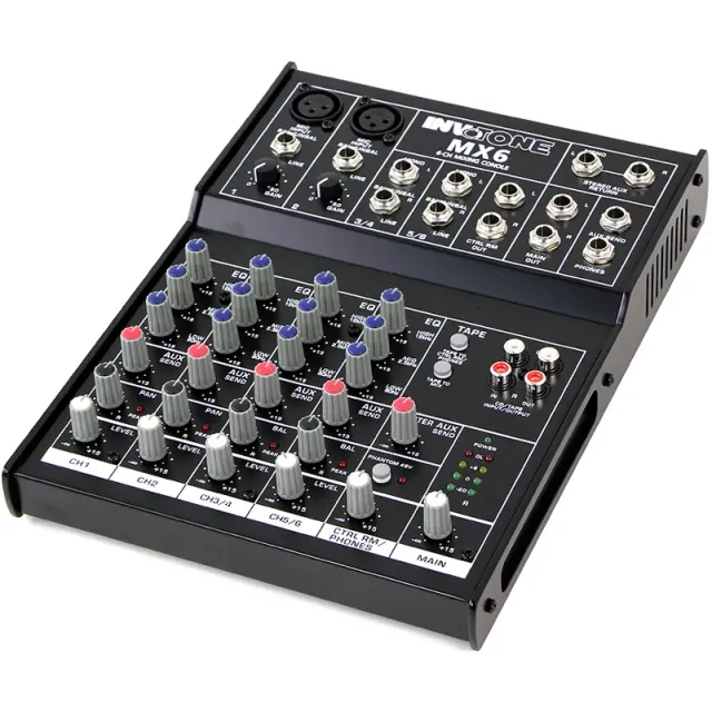 Invotone Mixers MX6 console de mixage 6 voies XLR phantom