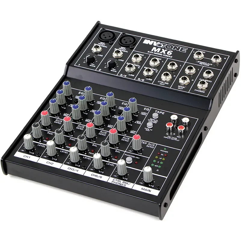 Invotone Mixers MX6 console de mixage 6 voies XLR phantom
