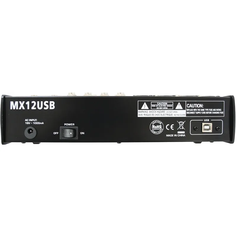 Invotone MX12USB console de mixage 12 voies USB