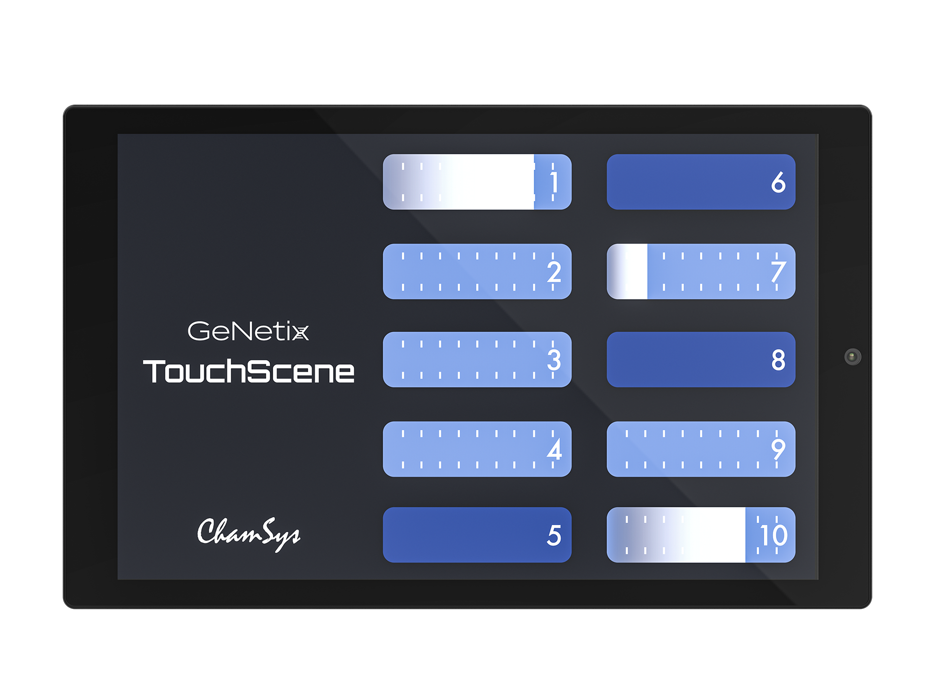 ChamSys GeNetix TouchScene écran tactile 8 pouces PoE