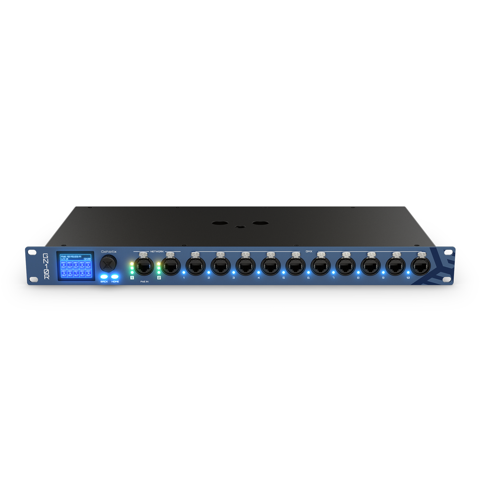 ChamSys GeNetix GN10R node DMX Art-Net sACN RJ45 PoE