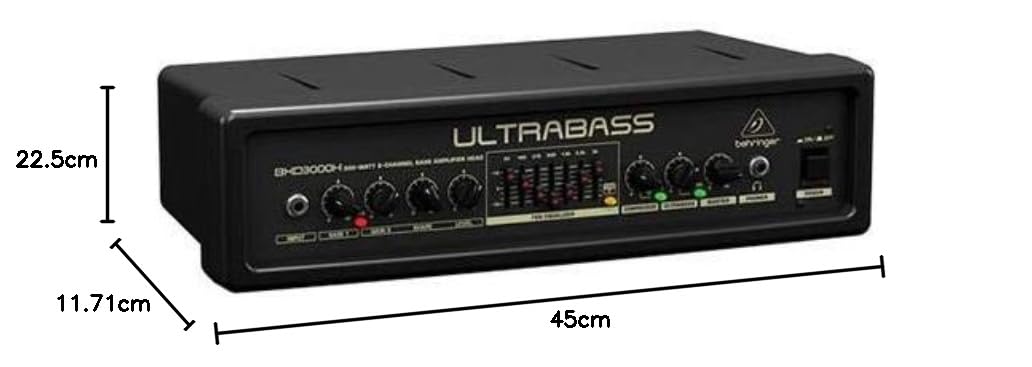 Behringer BXD3000H tête ampli basse 300 W 2 canaux FBQ