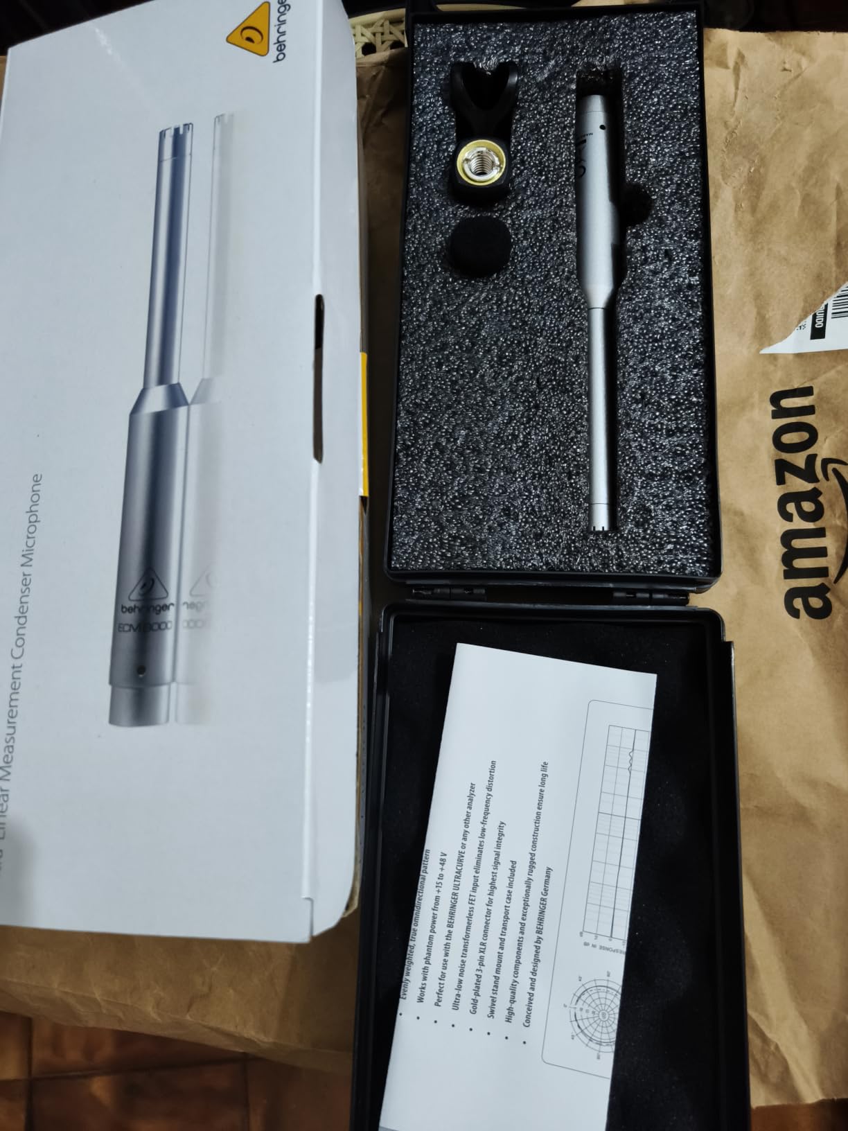Behringer Microphones ECM8000 Microphone Mesure Omnidirectionnel