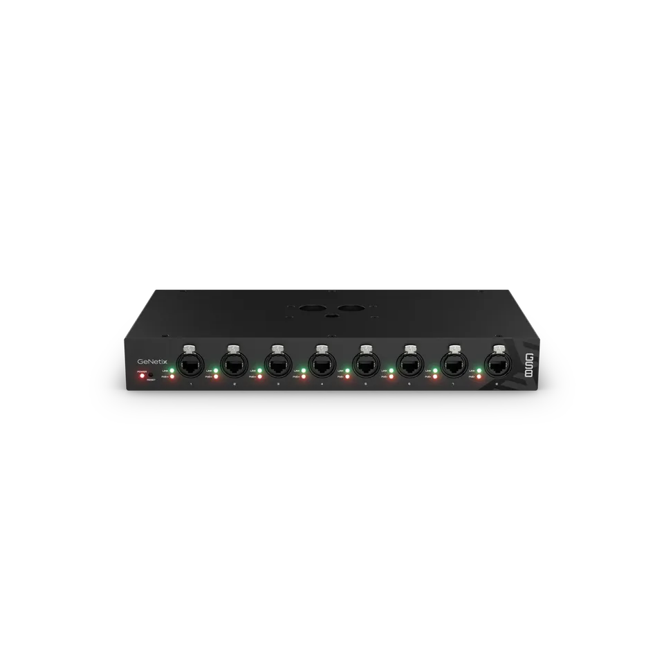 ChamSys GeNetix GS8 switch PoE 8 ports Gigabit 200W