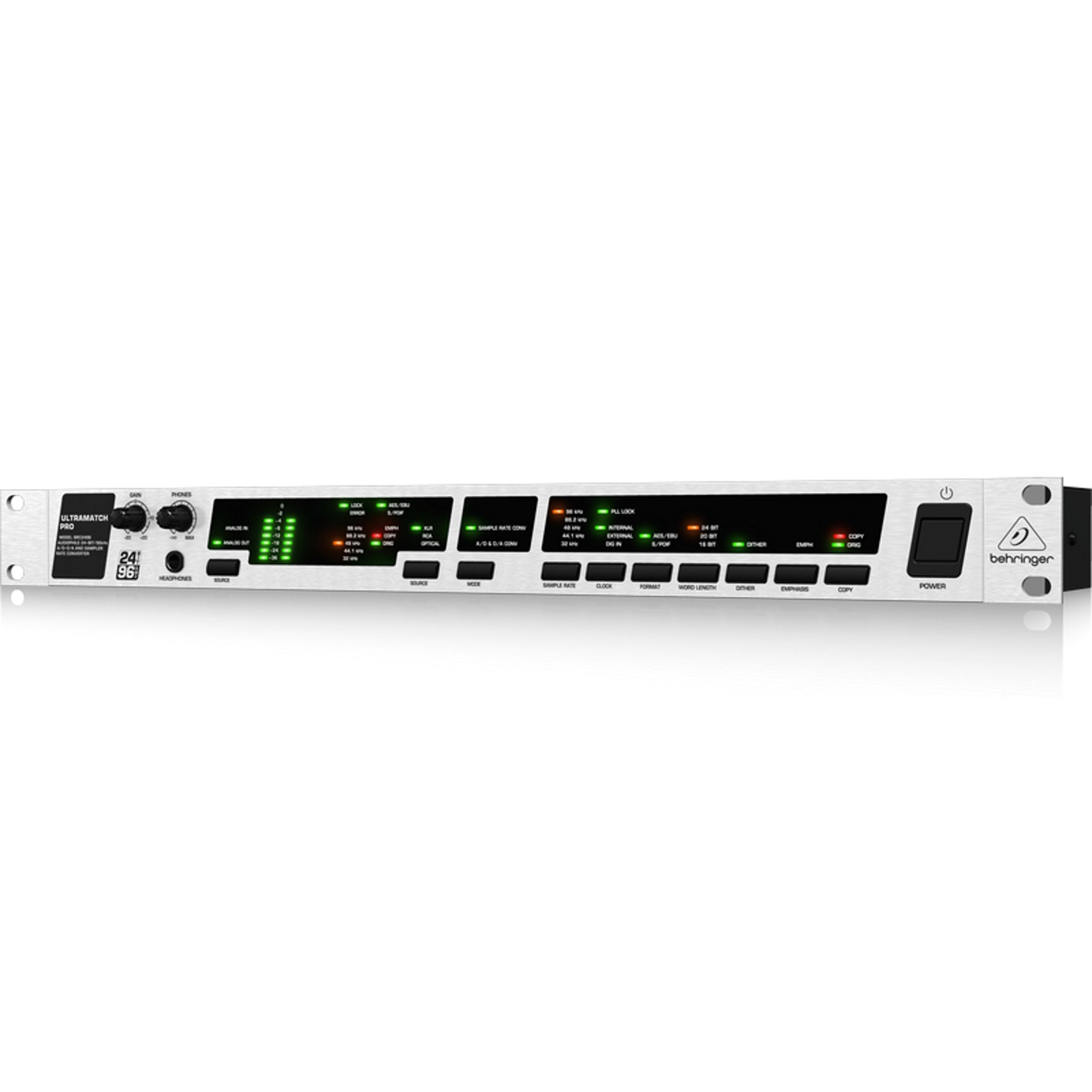 Behringer Ultramatch Pro SRC2496 convertisseur 24 bits/96 kHz