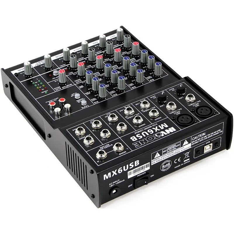 Invotone MX6USB console mixage 6 voies USB