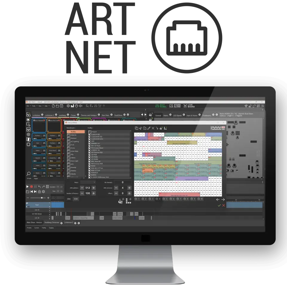 Chromateq Art-Net U512U contrôle DMX 512 univers