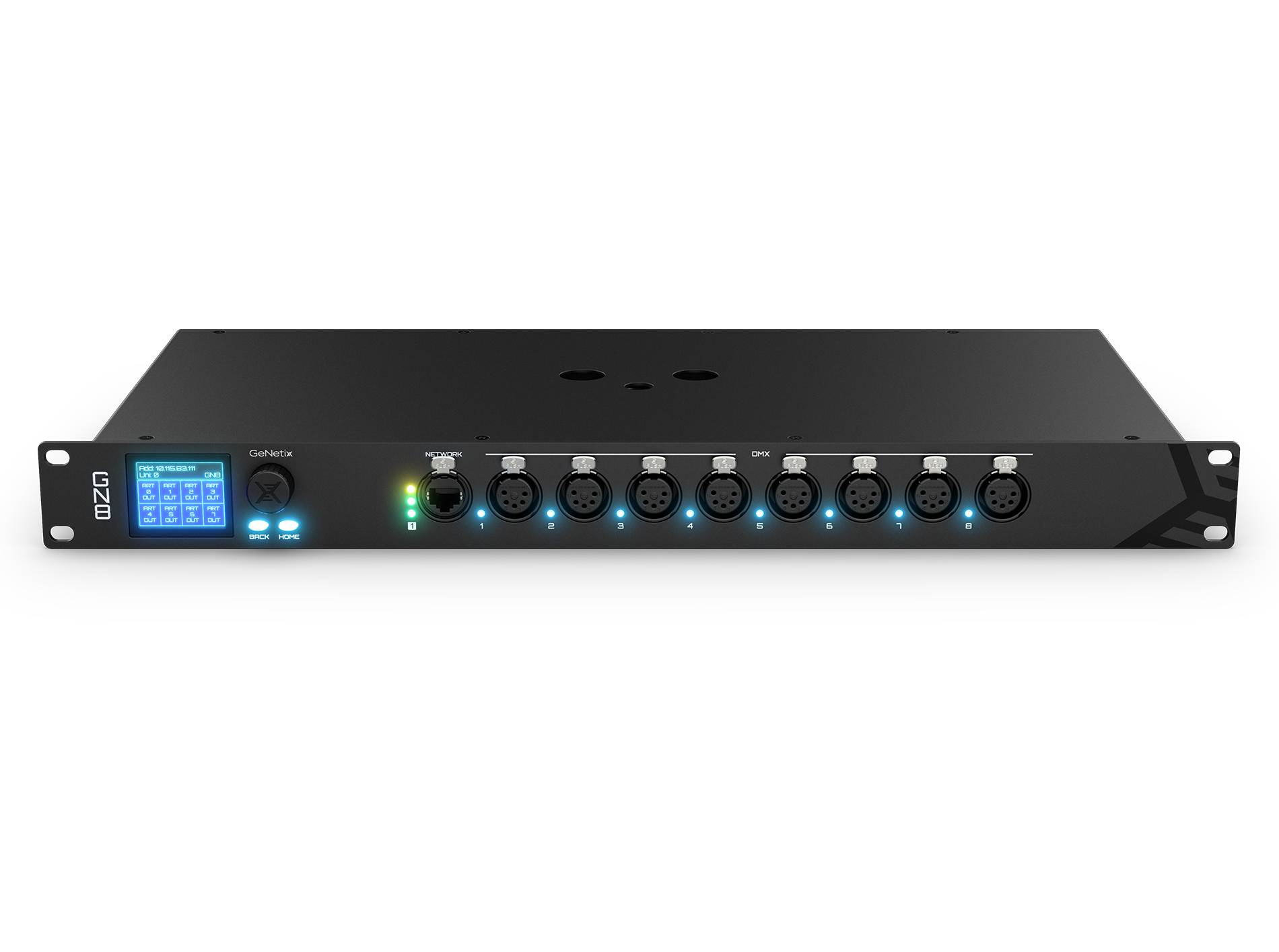 Chamsys GeNetix GN8 node DMX Art-Net sACN 8 ports