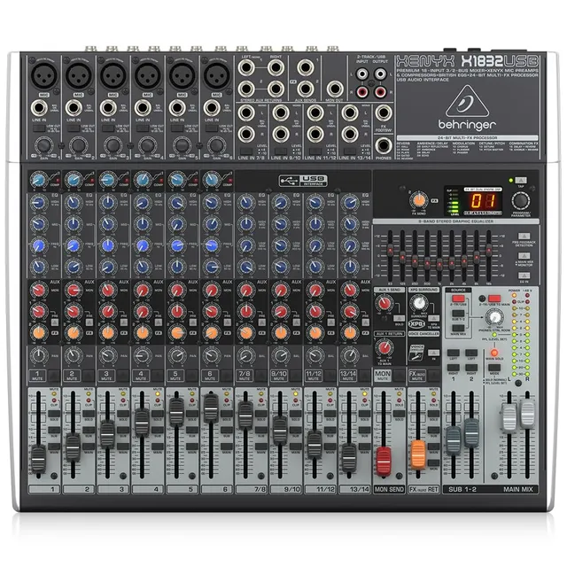 Behringer Xenyx X1832USB table de mixage 18 entrées USB effets