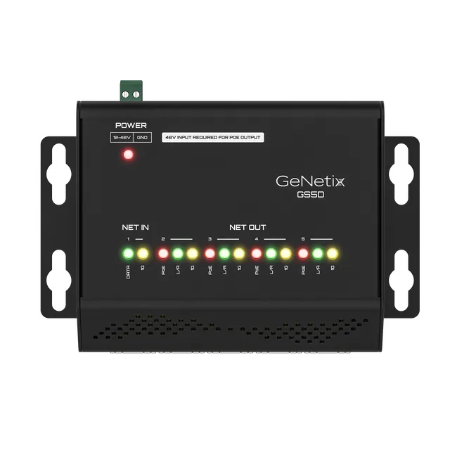 Chamsys GeNetix GS5D switch réseau Gigabit 5 ports PoE DIN