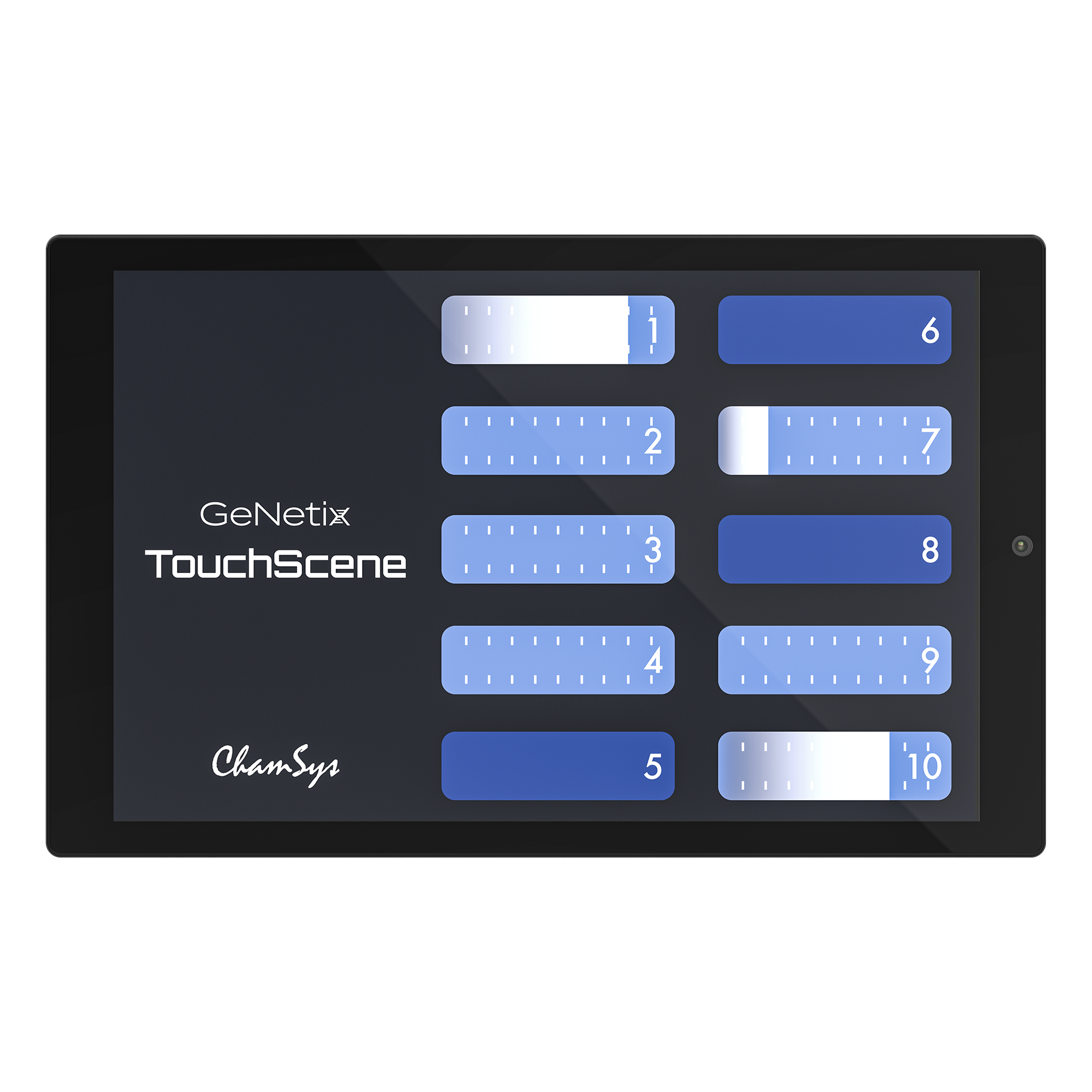 ChamSys GeNetix TouchScene écran tactile 8 pouces PoE