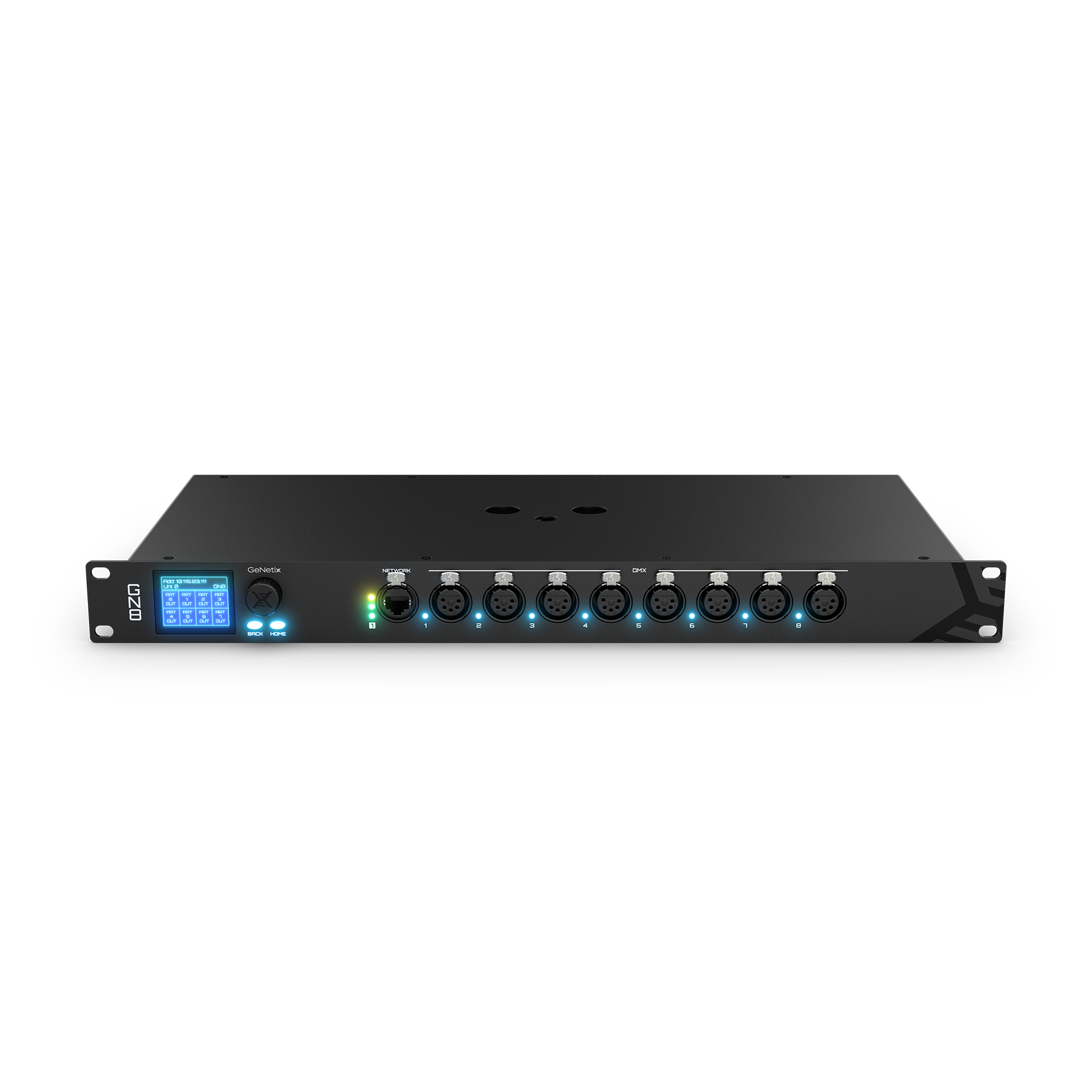 Chamsys GeNetix GN8 node DMX Art-Net sACN 8 ports