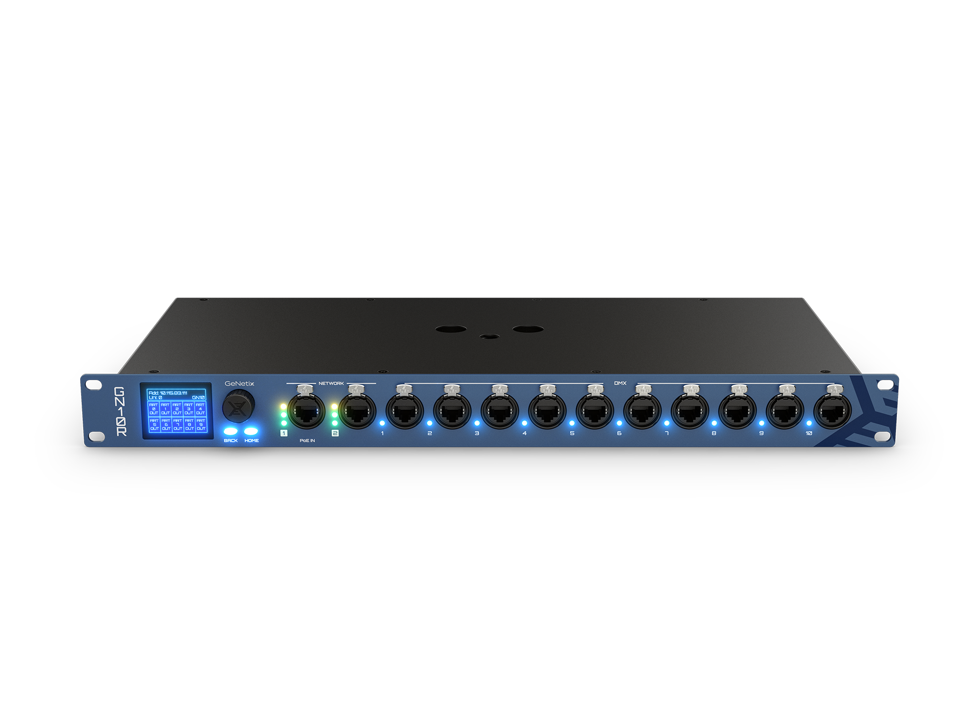 ChamSys GeNetix GN10R node DMX Art-Net sACN RJ45 PoE