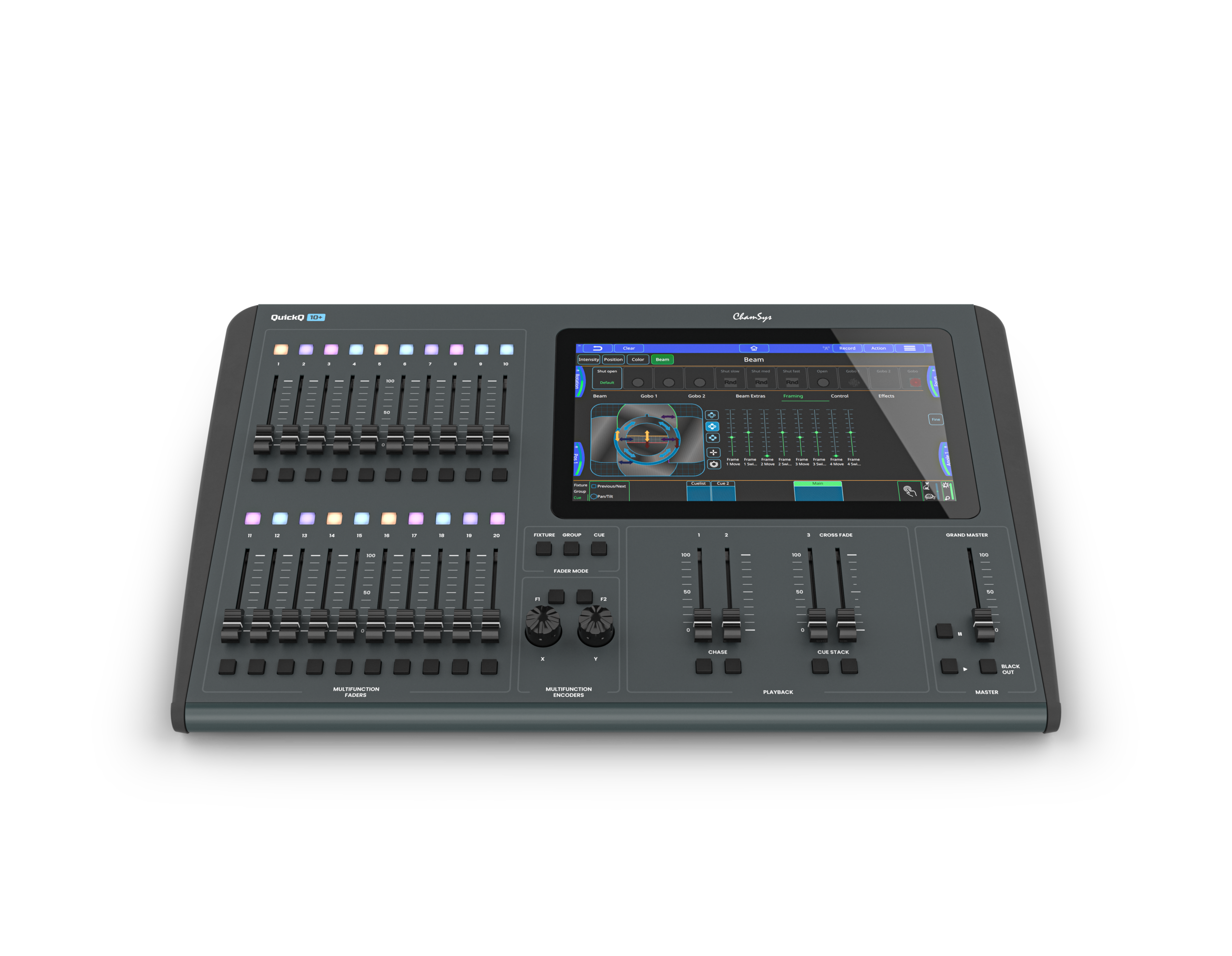 ChamSys QuickQ 10+ console éclairage DMX 1 univers tactile
