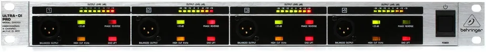 Behringer DI4000 Pro boîte DI active 4 canaux rack