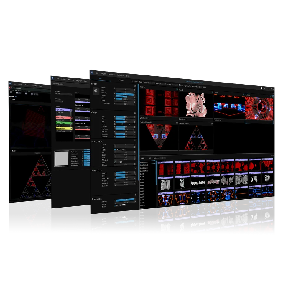 ChamSys MediaMaster Pro logiciel vidéo 48 layers 4 sorties