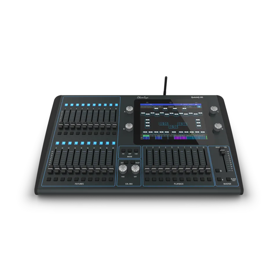 ChamSys QuickQ 20 Console Lumière Tactile 9,7" WiFi RDM