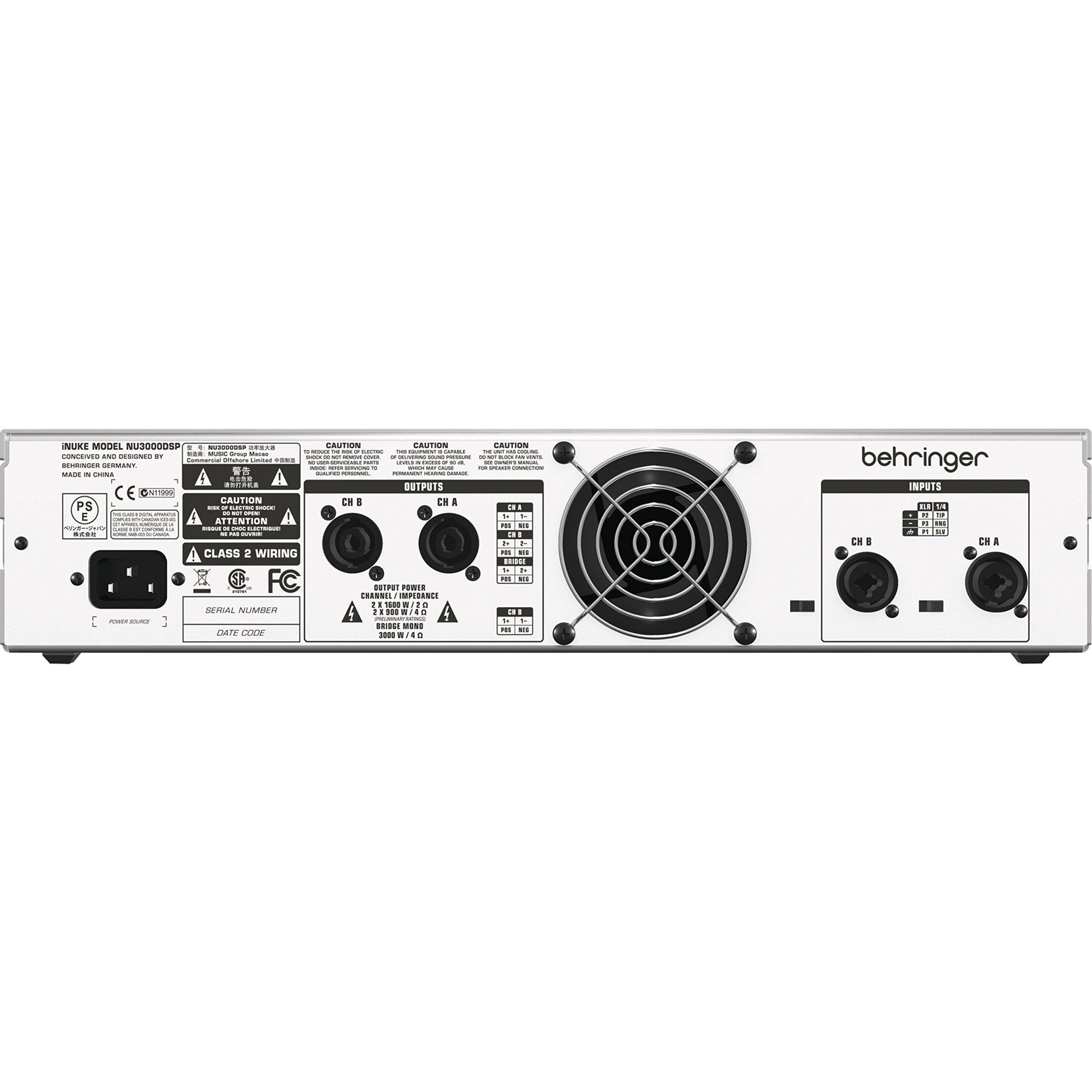 Behringer iNuke NU3000DSP ampli sono DSP 3000W gris