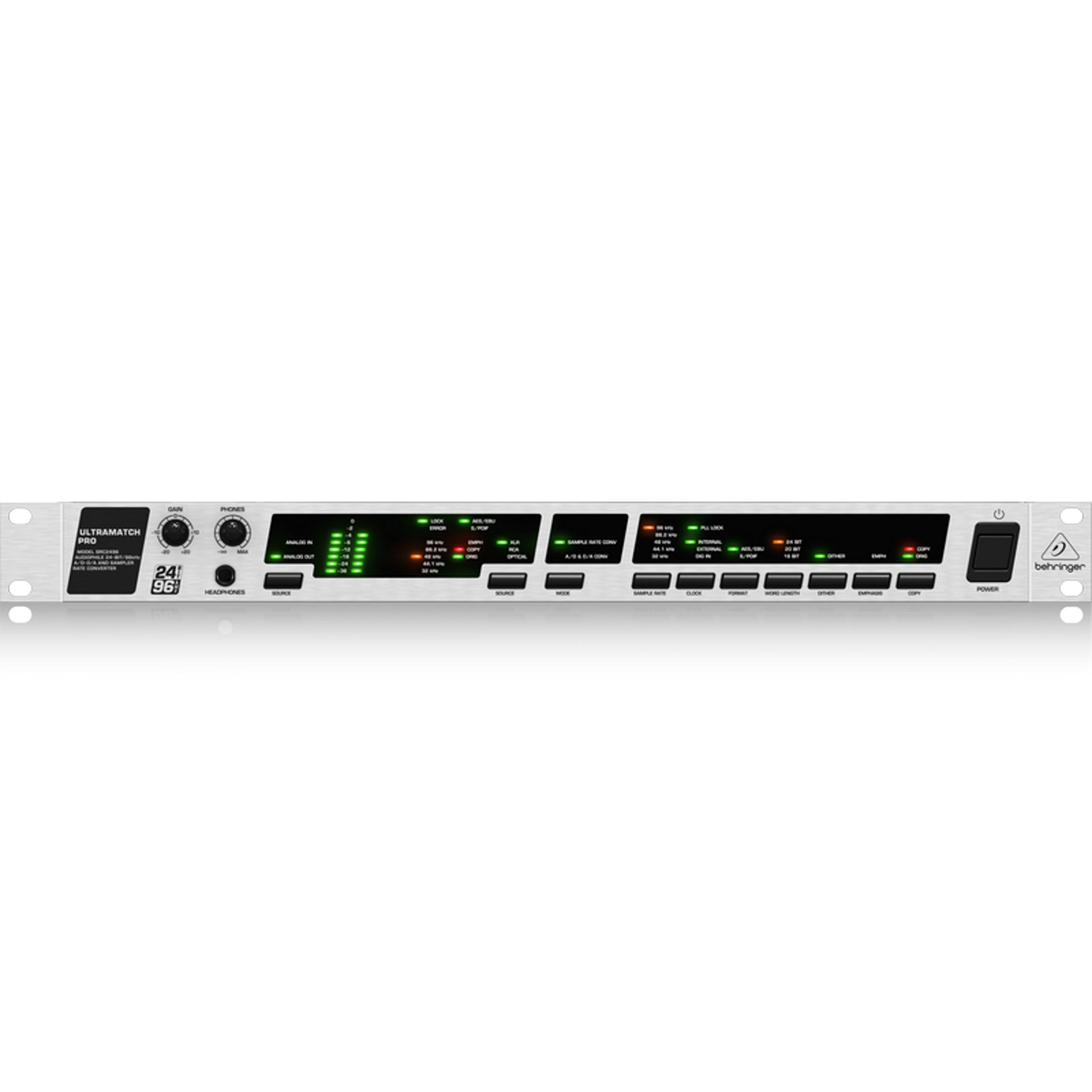 Behringer Ultramatch Pro SRC2496 convertisseur 24 bits/96 kHz