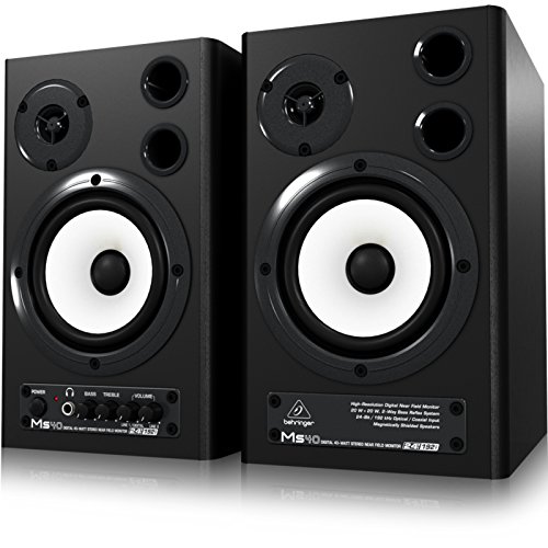 Behringer MS40 moniteurs studio 40W paire noire RCA