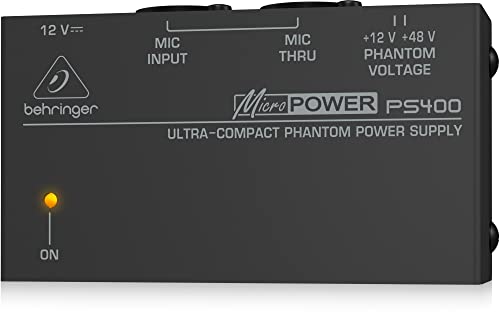 Behringer PS400 alimentation fantôme 48V micro condensateur