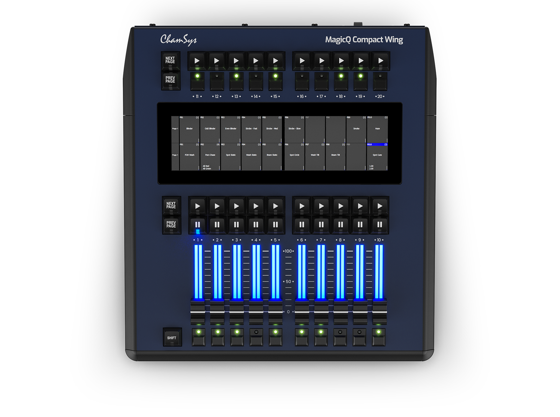 ChamSys MagicQ Compact Wing extension DMX 20 playbacks