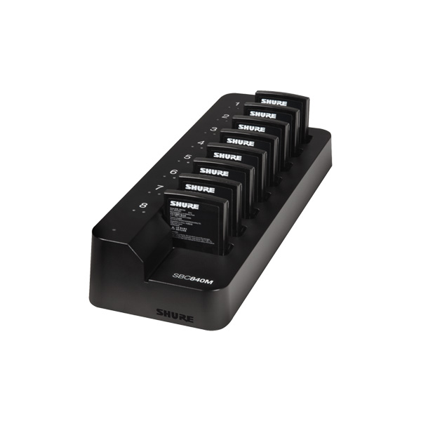 Shure SBC840M chargeur 8x SB910M ADX1M