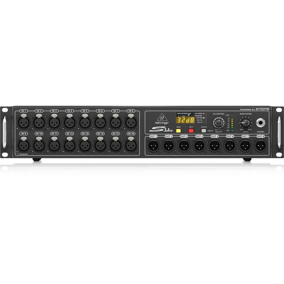 Behringer S16 Digital Snake boîtier scène 16 Midas AES50