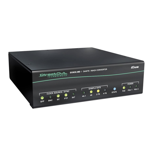 Dotec EXBOX.MD convertisseur audio Dante Madi