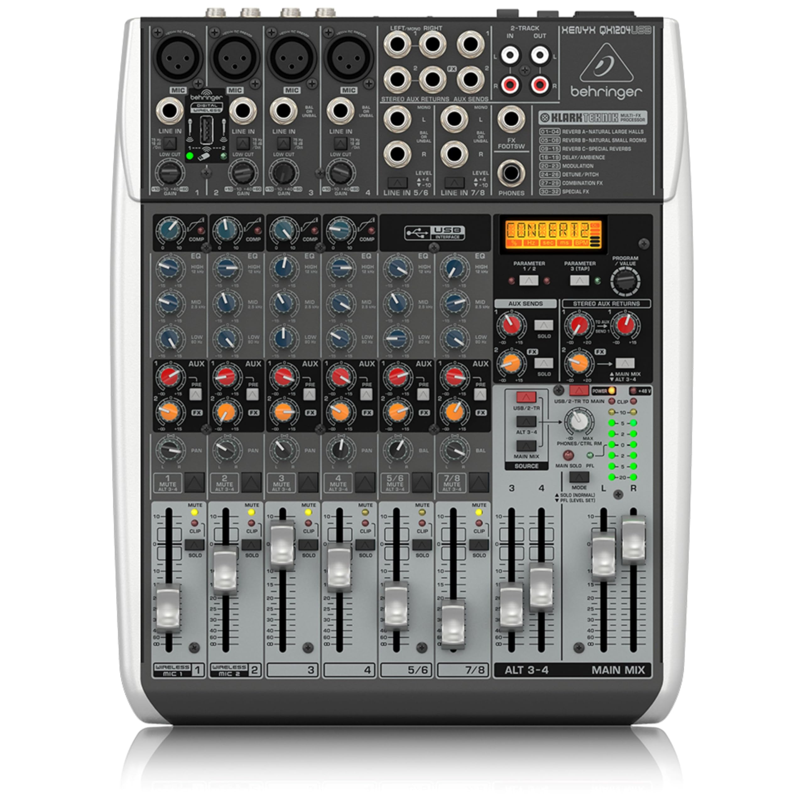 Behringer Xenyx Q802USB table mixage 8 voies USB