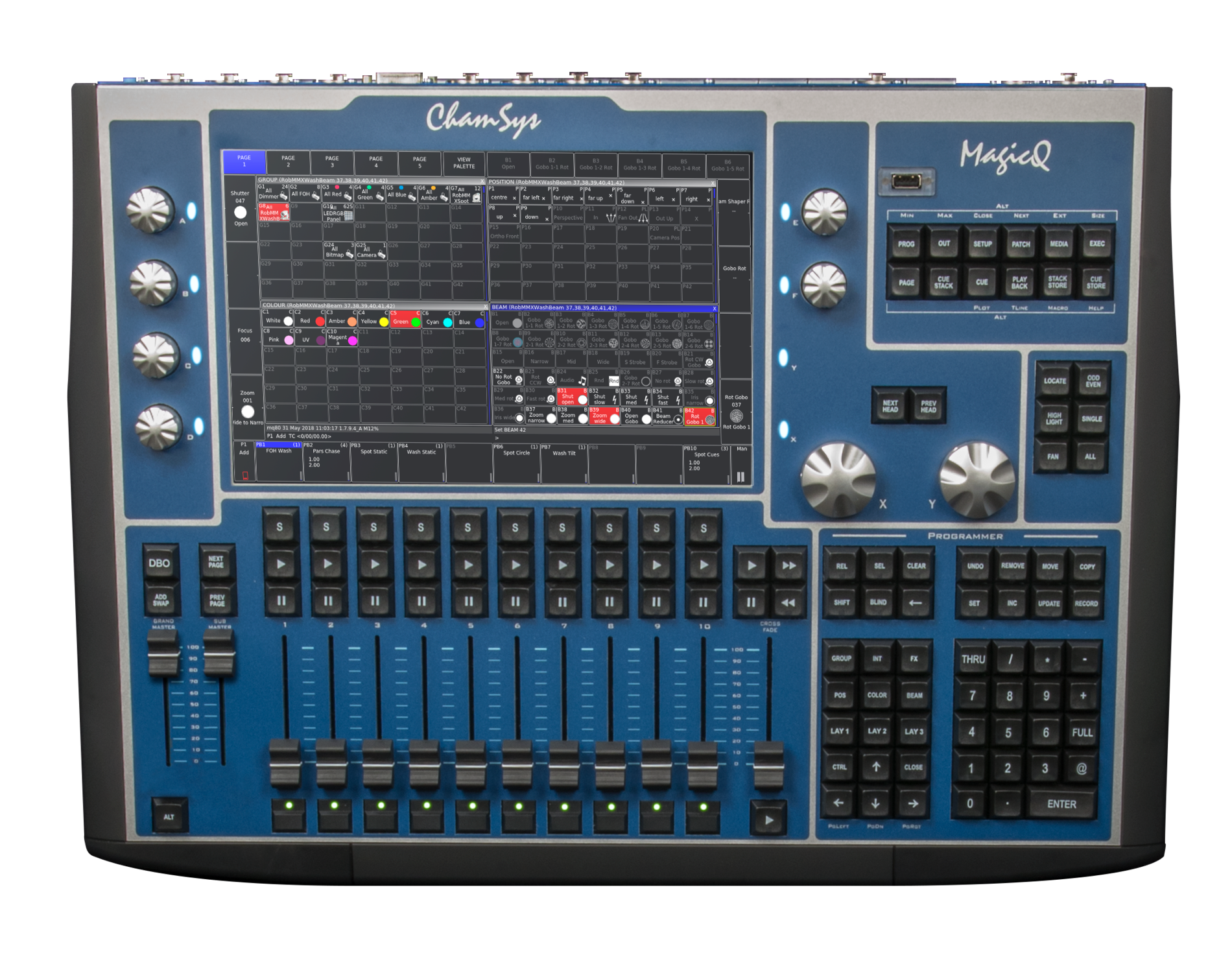 ChamSys MagicQ MQ80 Console Lumière 48 Univers 12"