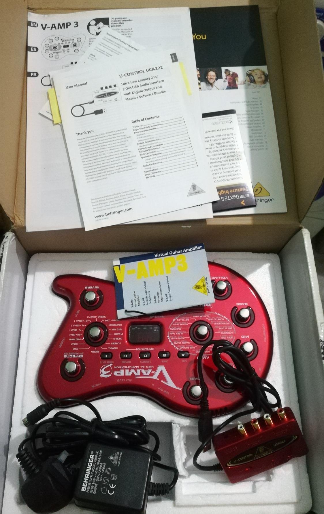 Behringer V-AMP3 ampli guitare multi-effets USB rouge