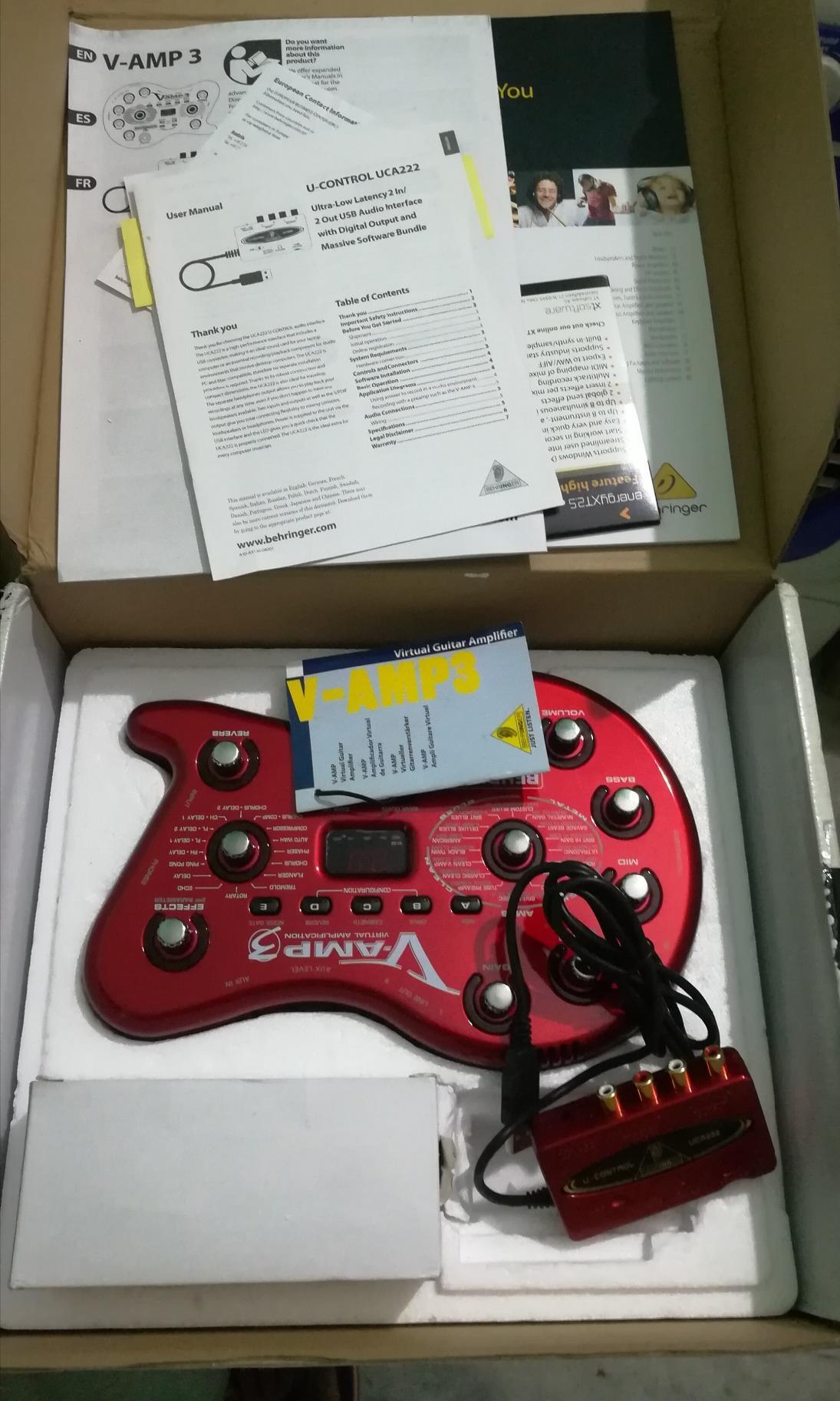 Behringer V-AMP3 ampli guitare multi-effets USB rouge