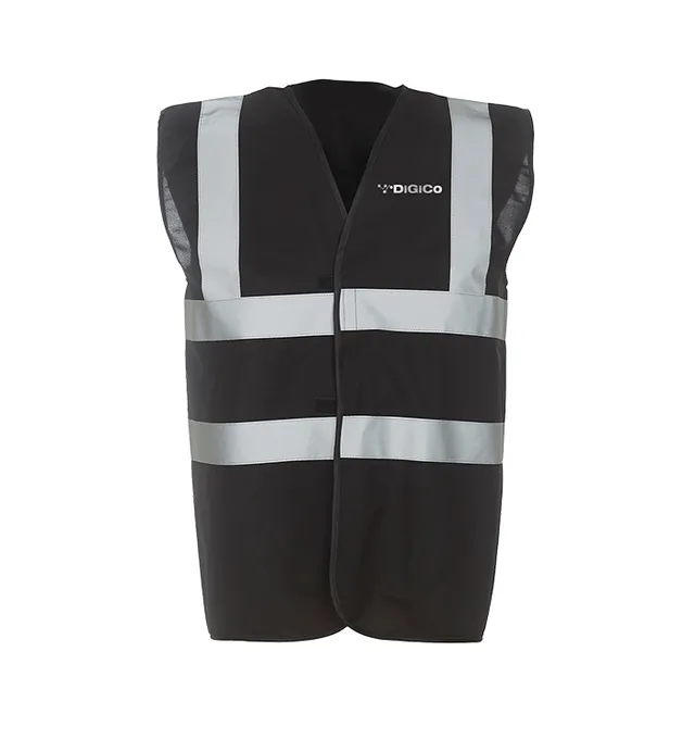 DiGiCo SD-Range Safe and Sound gilet noir haute visibilité