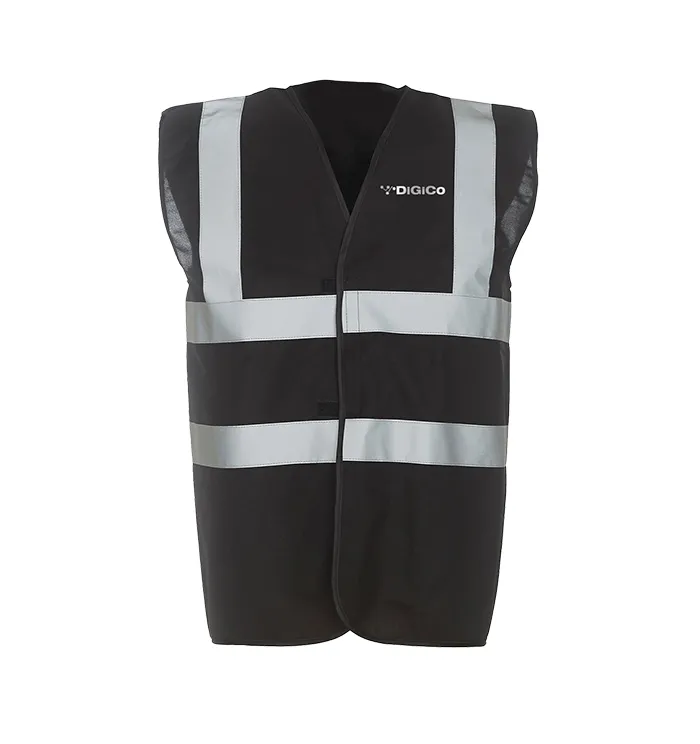 DiGiCo SD-Range Safe and Sound gilet noir haute visibilité