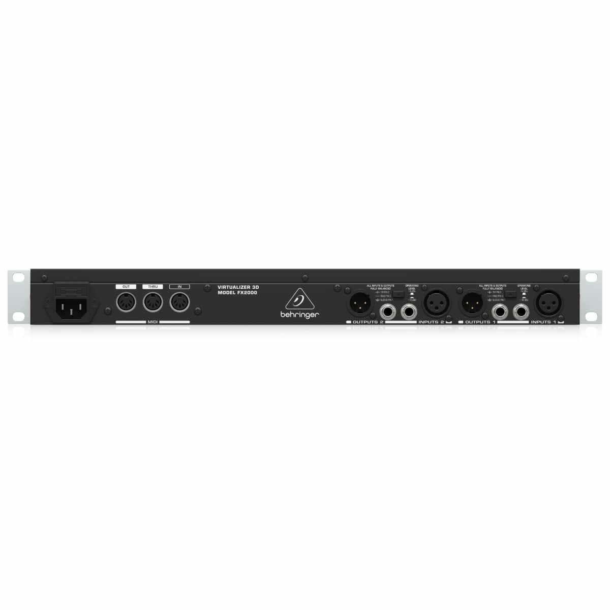 Behringer VIRTUALIZER FX2000 processeur effets 3D rack studio