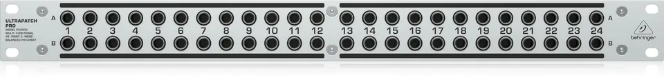 Behringer Ultrapatch PX3000 patchbay 48 points TRS
