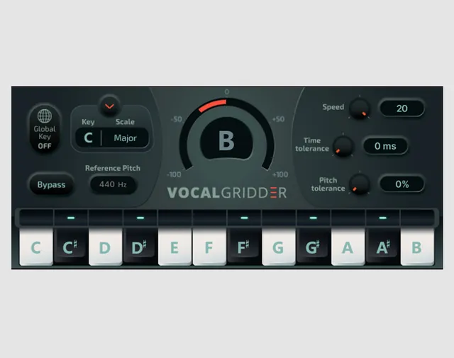Allen & Heath dLive Vocal Gridder effet hard-tune trap