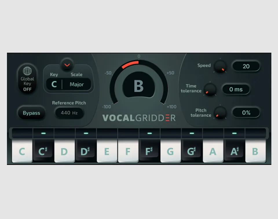 Allen & Heath dLive Vocal Gridder effet hard-tune trap